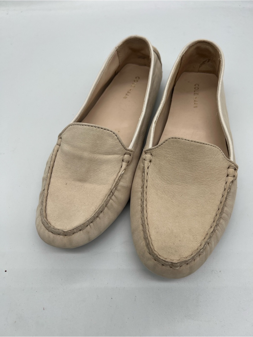Cole Haan women’s cream leather loafers